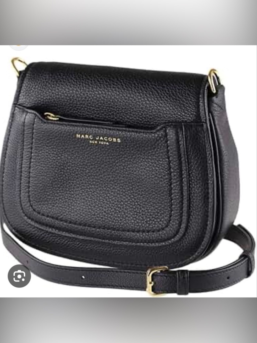 MARC JACOBS Empire City Women Black Small Leather Messenger Crossbody